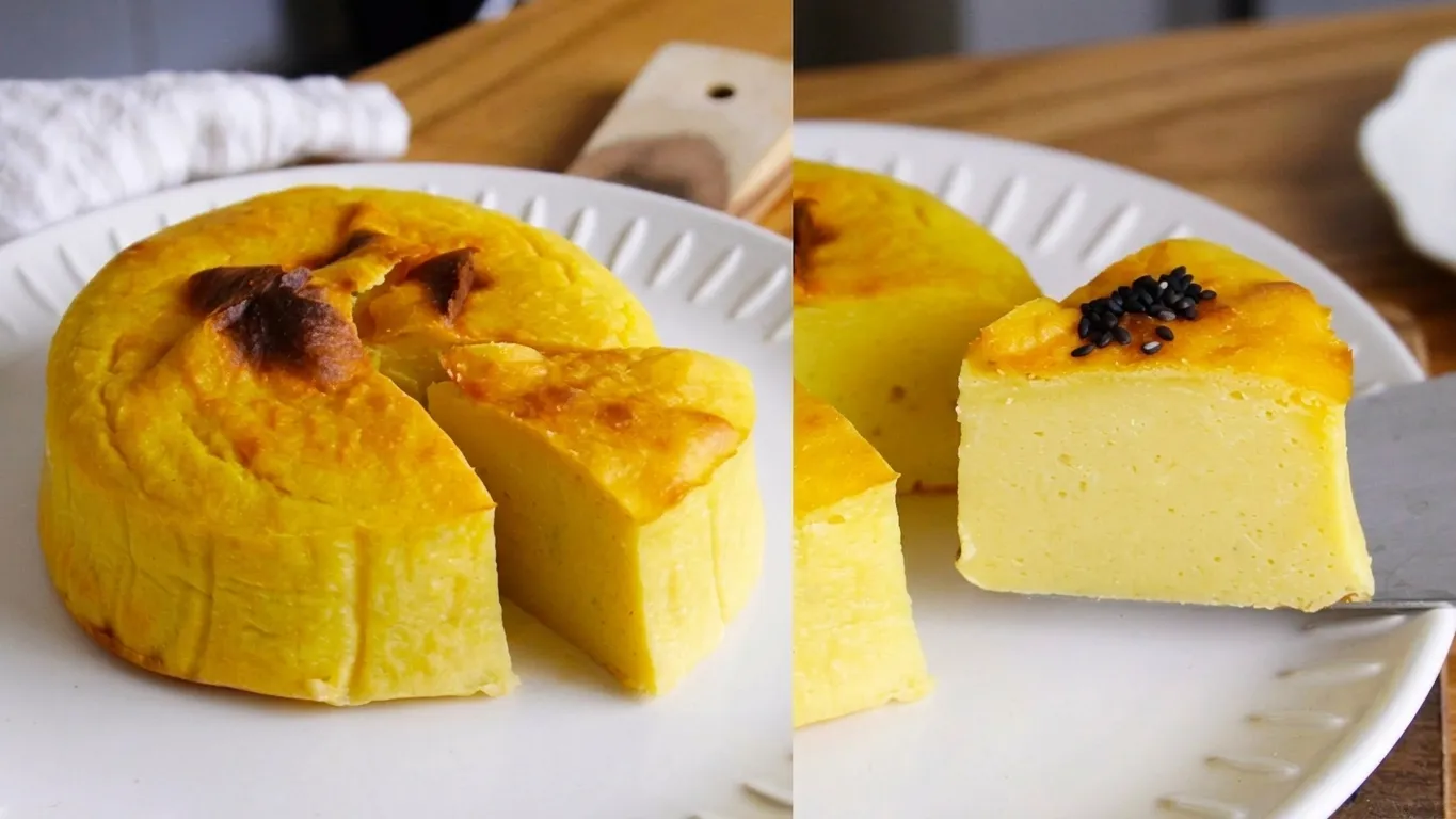 スイートポテトケーキ|材料3つ・混ぜて焼くだけ!バター生クリームなし